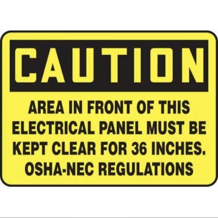Accuform OSHA CAUTION SAFETY LABEL AREA IN FRMELC639XL FRMELC639XL